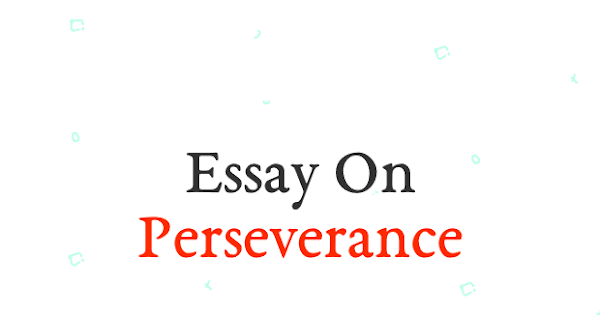 college essay on perseverance
